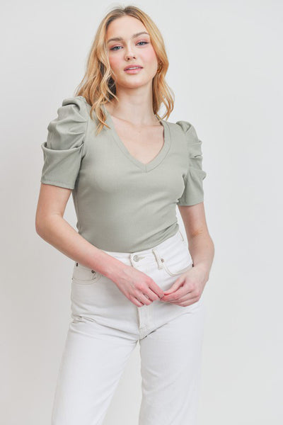 Blushing Belle Puff Sleeve Top