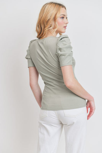 Blushing Belle Puff Sleeve Top