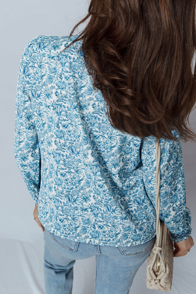 Blue Garden Charm Blouse