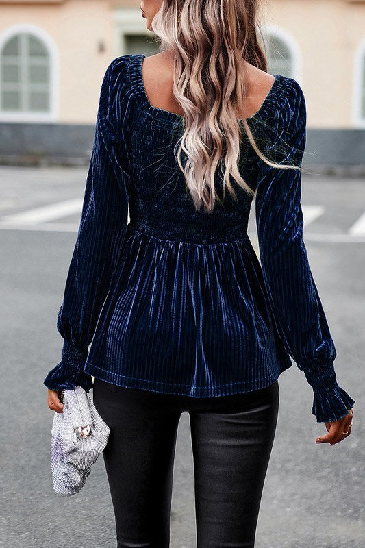 Love Kuza Velvet Peplum Top – Love, Kuza Love Kuza Velvet Peplum Top – Love, Kuza