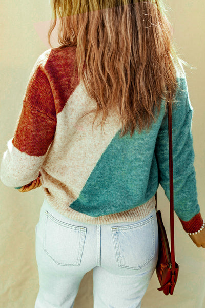 Colorblock Horizon Knit Sweater