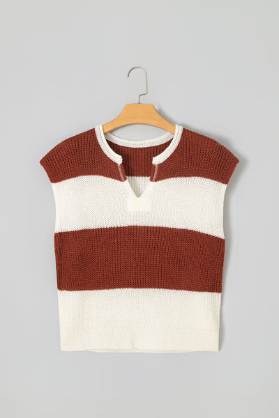 Canyon Stripe V-Neck Sweater — supplier product image