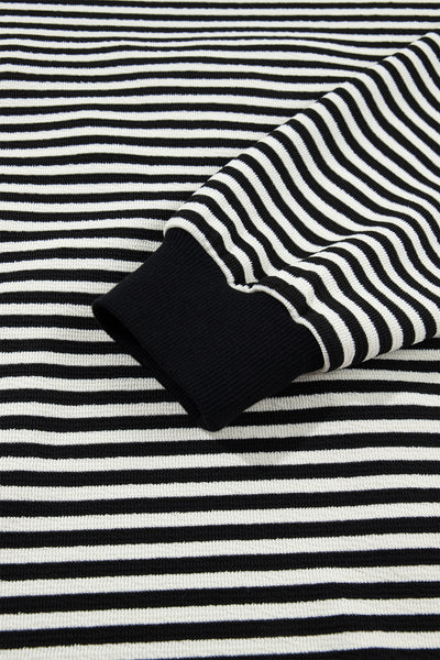 Bow After Dark Striped Sweatshirt — supplier product-only image