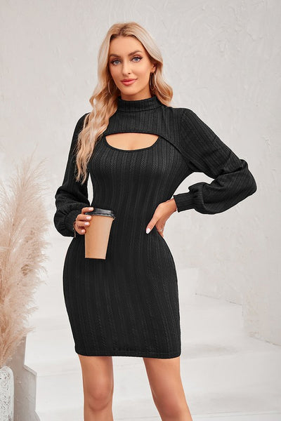 Midnight Muse Cutout Sweater Dress