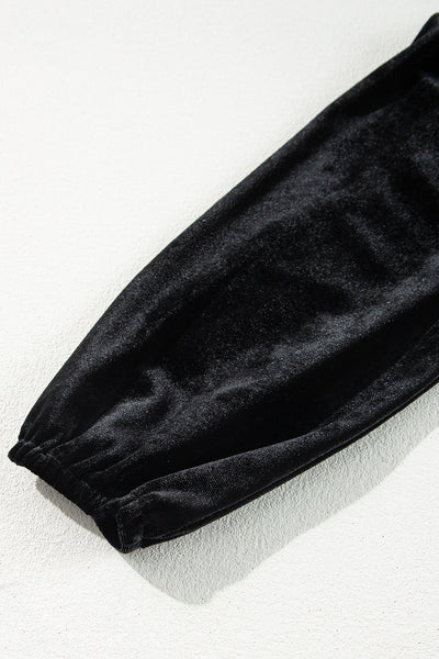 Midnight Velvet Wrap Mini Dress — supplier product image