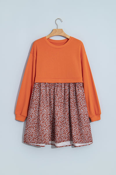Sunlit Floral Patchwork Mini Dress — supplier product-only image
