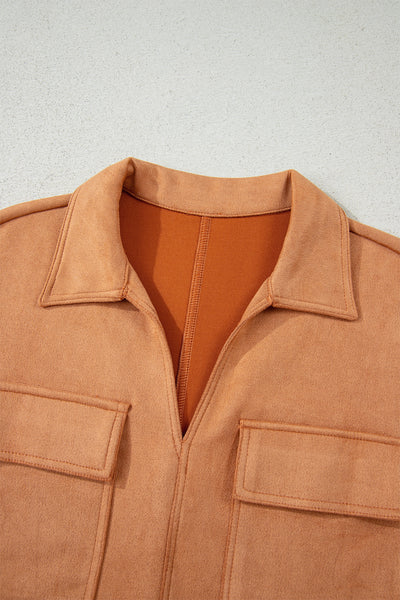 Saffron Suede Shift Dress — supplier product image