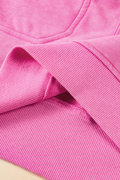 Pink Lemonade Quarter-Zip Sweatshirt Dress