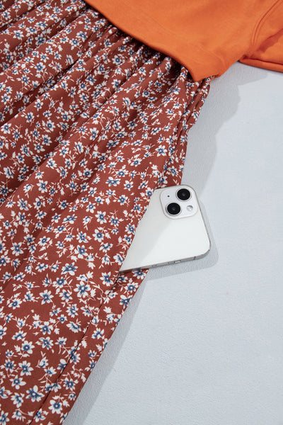 Sunlit Floral Patchwork Mini Dress — supplier product-only image