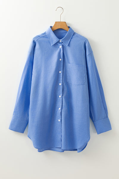 Seaside Linen Blend Button-Down
