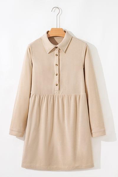 Sandstone Stroll Corduroy Dress