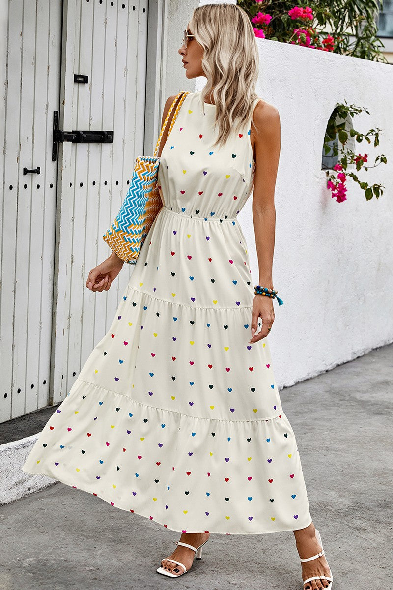 Love Kuza Heartfelt Whimsy Maxi Dress White / Large (10-12)