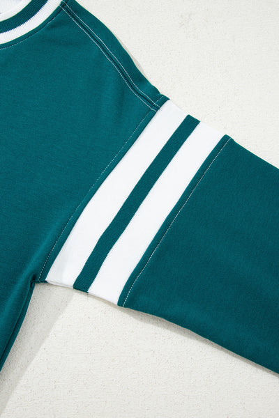 Evergreen Varsity Stripe Sweatshirt