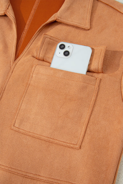 Saffron Suede Shift Dress — supplier product image