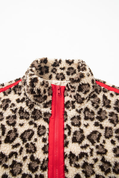 Wild Ember Leopard Zip-Up Sweatshirt — supplier product-only image