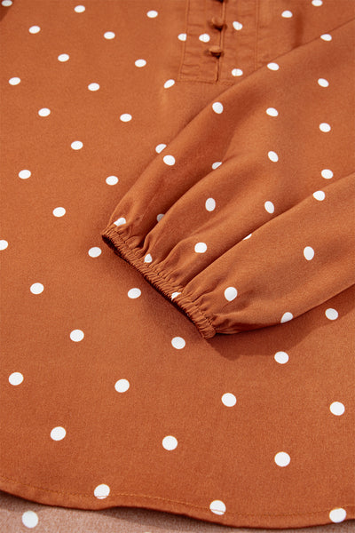 Cocoa Dot V-Neck Blouse ? supplier product image