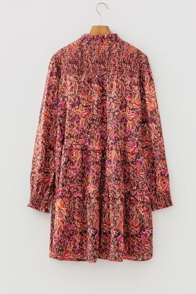 Crimson Meadow Smocked Mini Dress — supplier product image