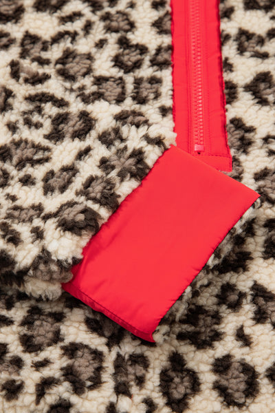 Wild Ember Leopard Zip-Up Sweatshirt — supplier product-only image
