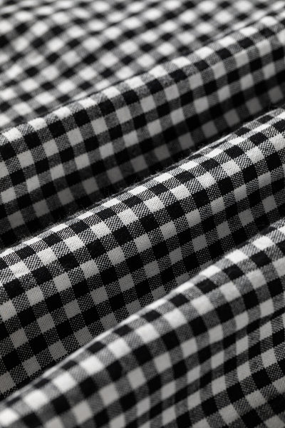 Midnight Plaid Shirred Blouse ? supplier product image