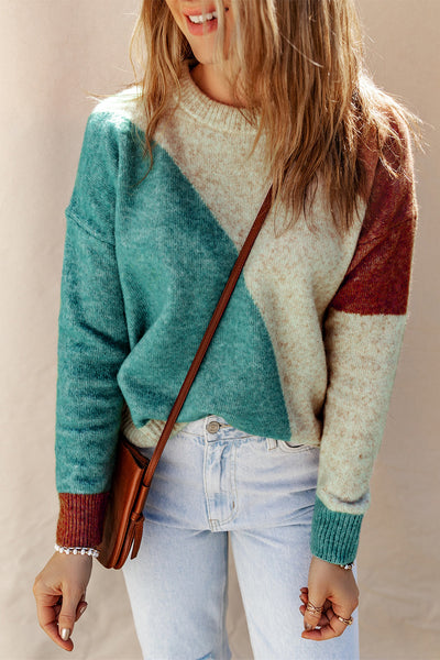Colorblock Horizon Knit Sweater
