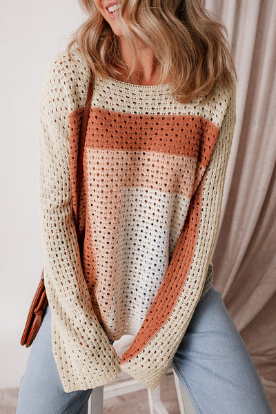 Sunset Glow Crochet Pullover