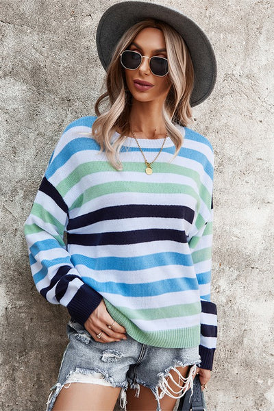 Nautical Striped Light Sweater