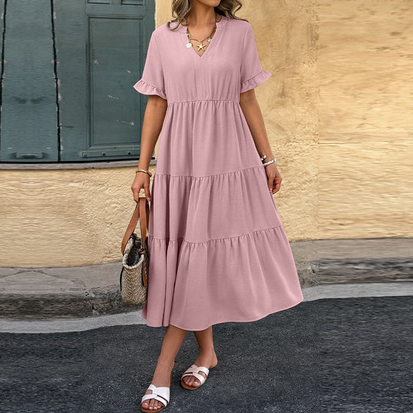 Sunset Stroll Tiered Midi Dress