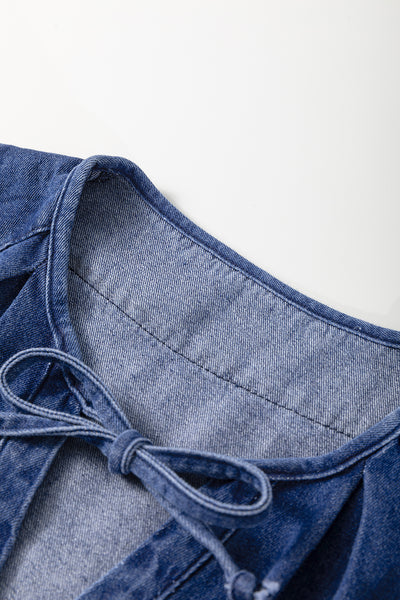 Indigo Ease Denim Mini Dress — supplier product image