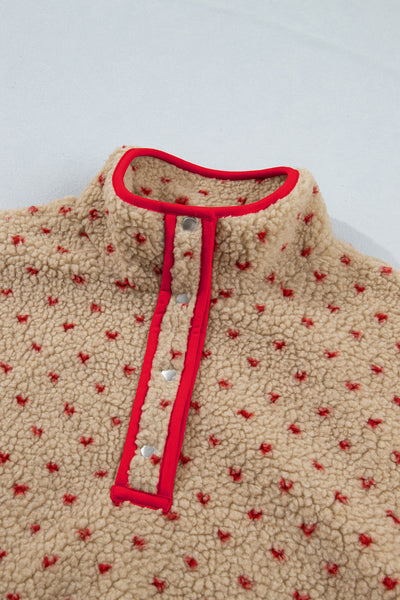 Heartline Contrast Fleece Sweatshirt — supplier product-only image