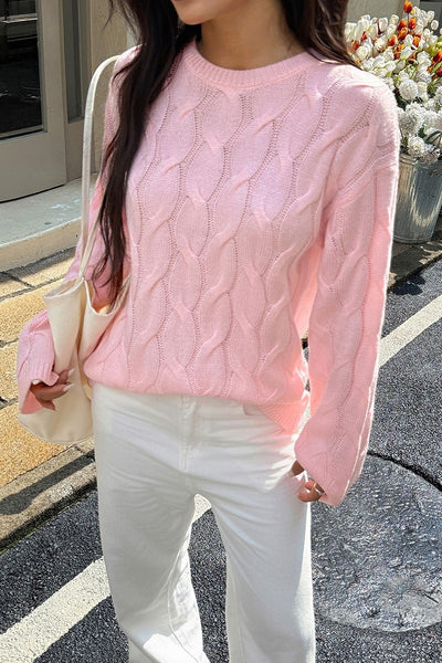 Cozy Waves Cable Knit Sweater