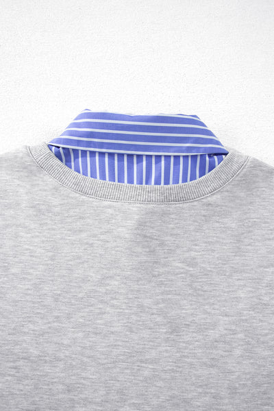 Preppy Hour Layered-Collar Sweatshirt — supplier product-only image