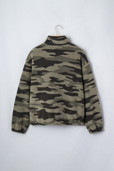Trail Mix Camo Half-Zip Fleece Sweatshirt — supplier product-only image
