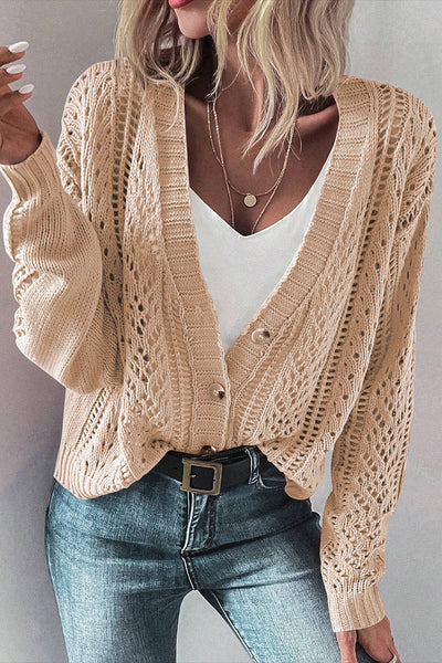 Vanilla Lace Knit Cardigan
