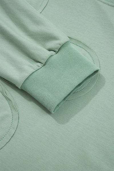 Sage Petal Appliqué Sweatshirt