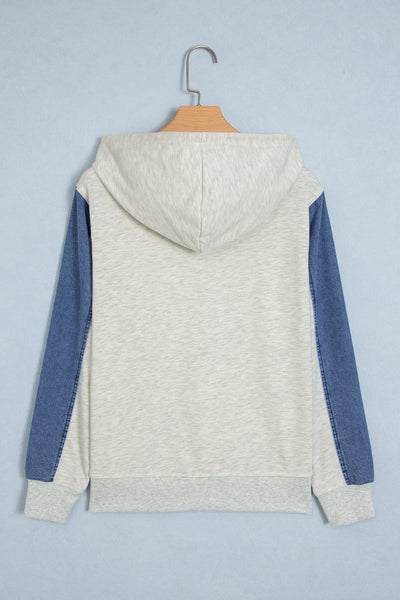 Denim Day Colorblock Pullover Hoodie — supplier product-only image