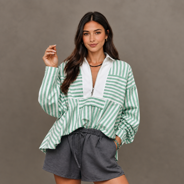 Meadowline Half-Zip Swing Top ? Shopify hero