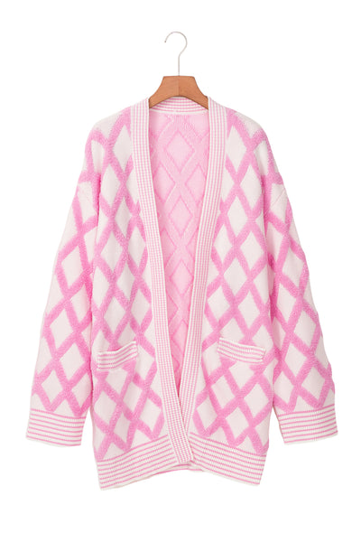 Cotton Candy Lattice Cardigan
