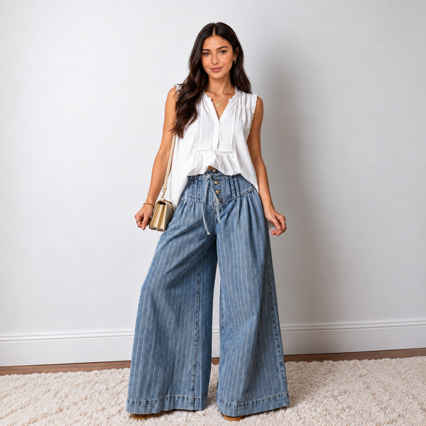 Blue Skies Stripe Wide Leg Jeans — SHOPIFY_HERO