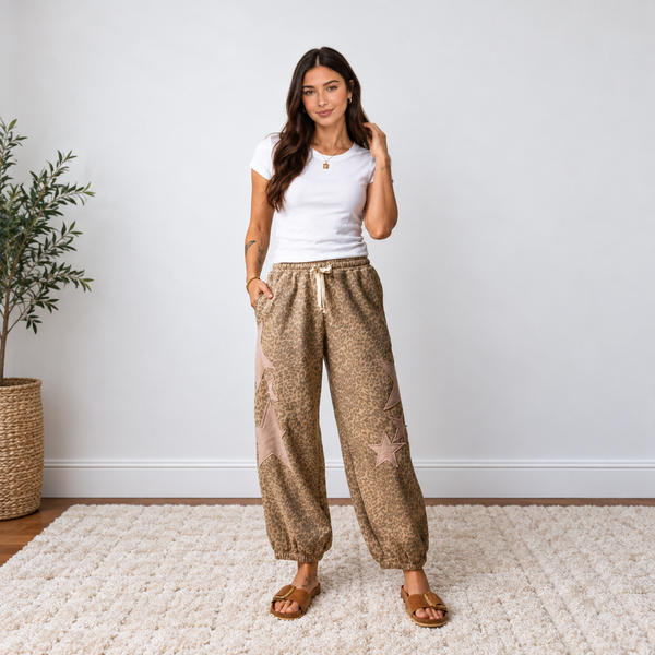 Wild Star Leopard Joggers - Shopify hero