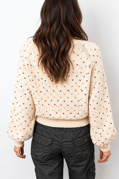 Sandstone Geo Cardigan ? lila back