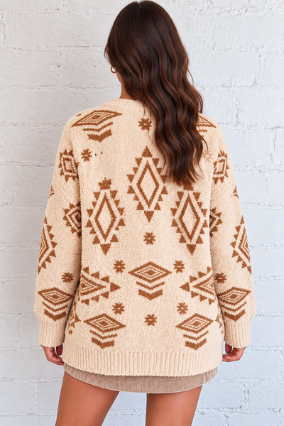 Desert Hearth Cardigan ? lila back