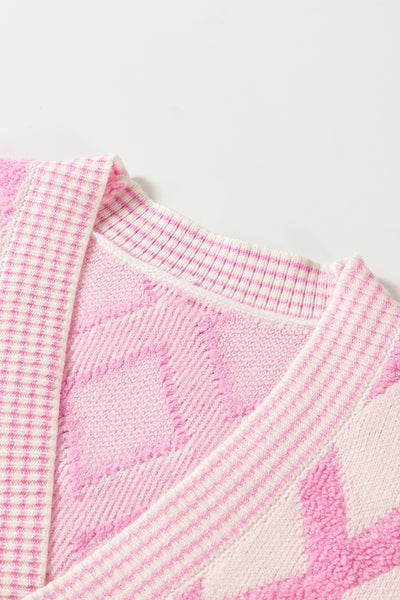 Cotton Candy Lattice Cardigan