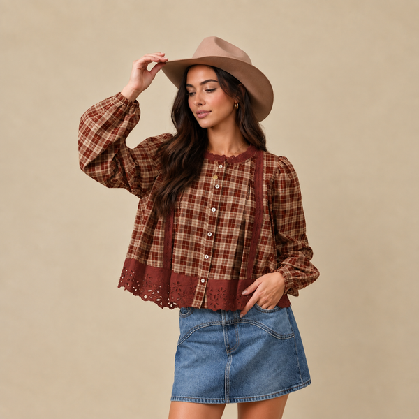 Crimson Meadow Eyelet Shirt ? Shopify hero