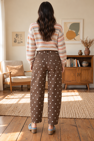 Dot & Barrel Ankle Jeans — lila back