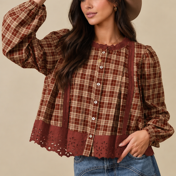 Crimson Meadow Eyelet Shirt ? Shopify hero