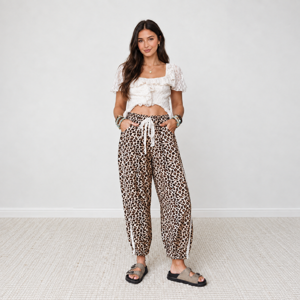 Midnight Leopard Ankle Pants - Shopify hero