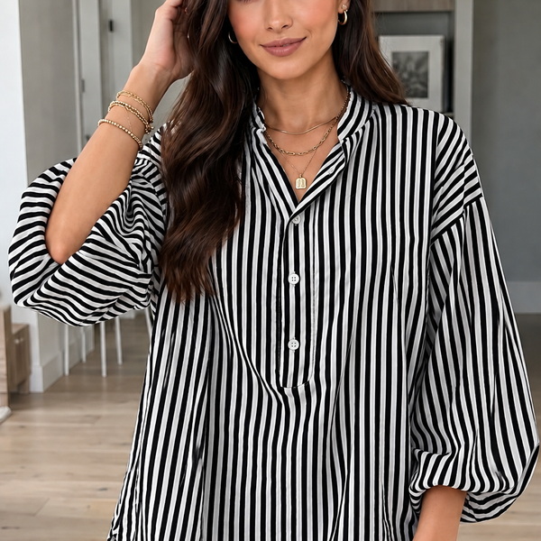 Midnight Stripe Button-Up ? Shopify hero