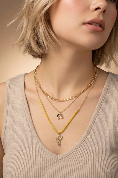 Desert Muse Layered Charm Necklace