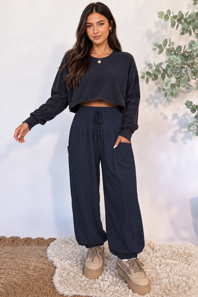Easy Days Drawstring Pants - front view