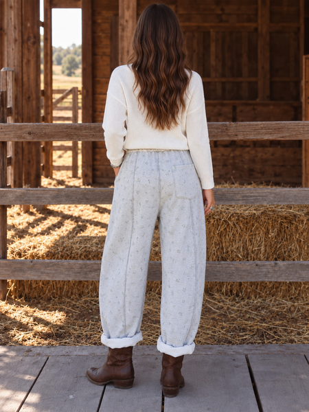 Soft Bloom Easy Pants - back view